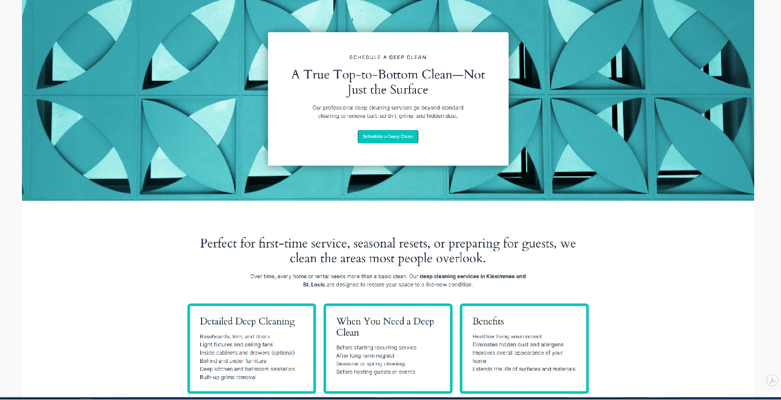 Bloom & Broom Co. existing project screenshot